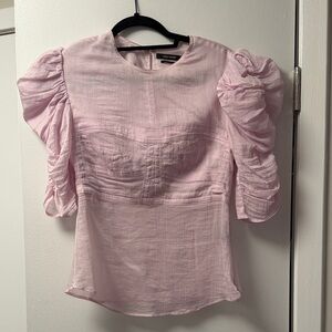 Isabel Marant Light Pink Puff Sleeve Blouse - Size 38